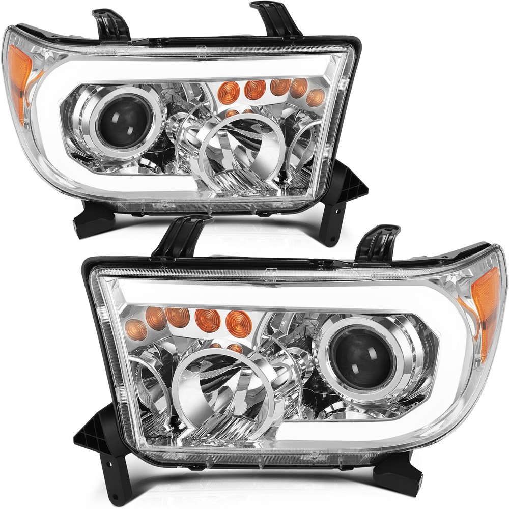 For 07-13 Toyota Tundra 08-17 Sequoia Headlights Assembly Passenger Driver Pair