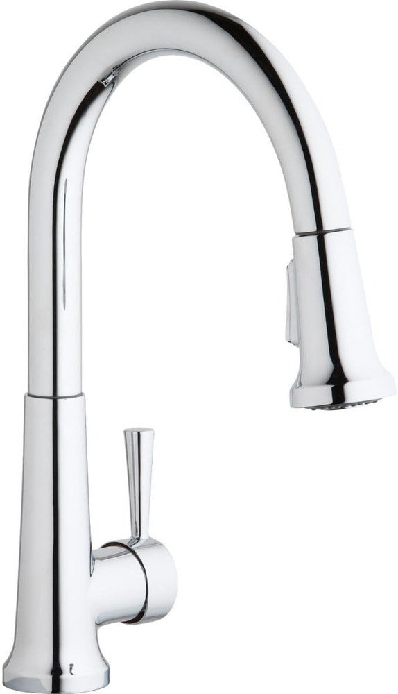 Everyday LK6000CR Single Hole Deck Mount Kitchen Faucet with Pull-Down Spray and