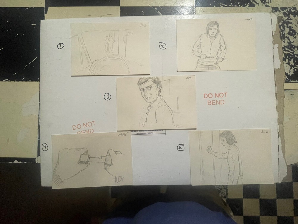 The Mutilator (Fall Break) RARE original movie Hand Drawn Story Boards 4x6 Read