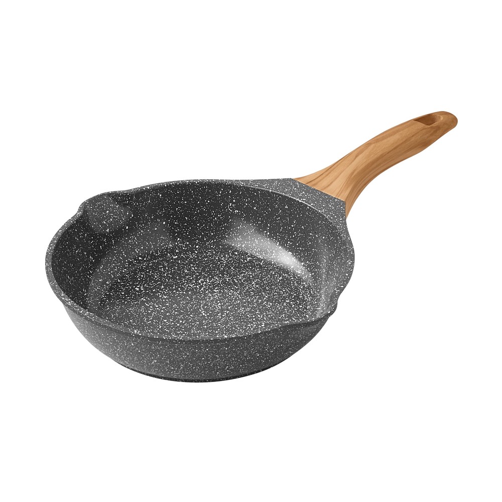 Cast Aluminum 8-Inch Fry Pan with Charcoal Speckle Finish