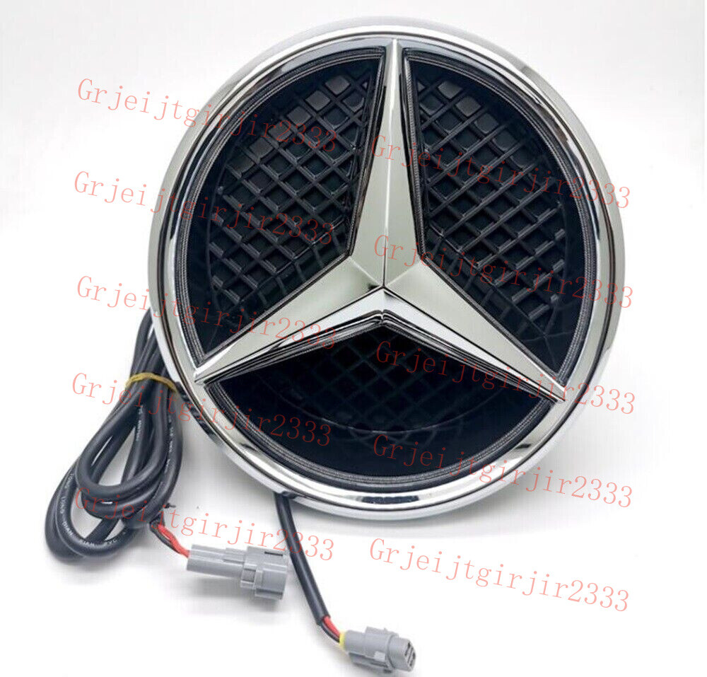 Fits W176 W205 W212 CLA GLA ML Illuminated LED Light Front Grille Star Emblem