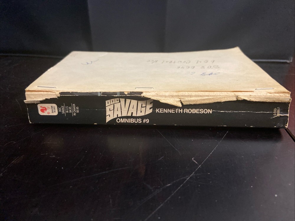 DOC SAVAGE OMNIBUS #9 Kenneth Robeson Missing Cover See Photos