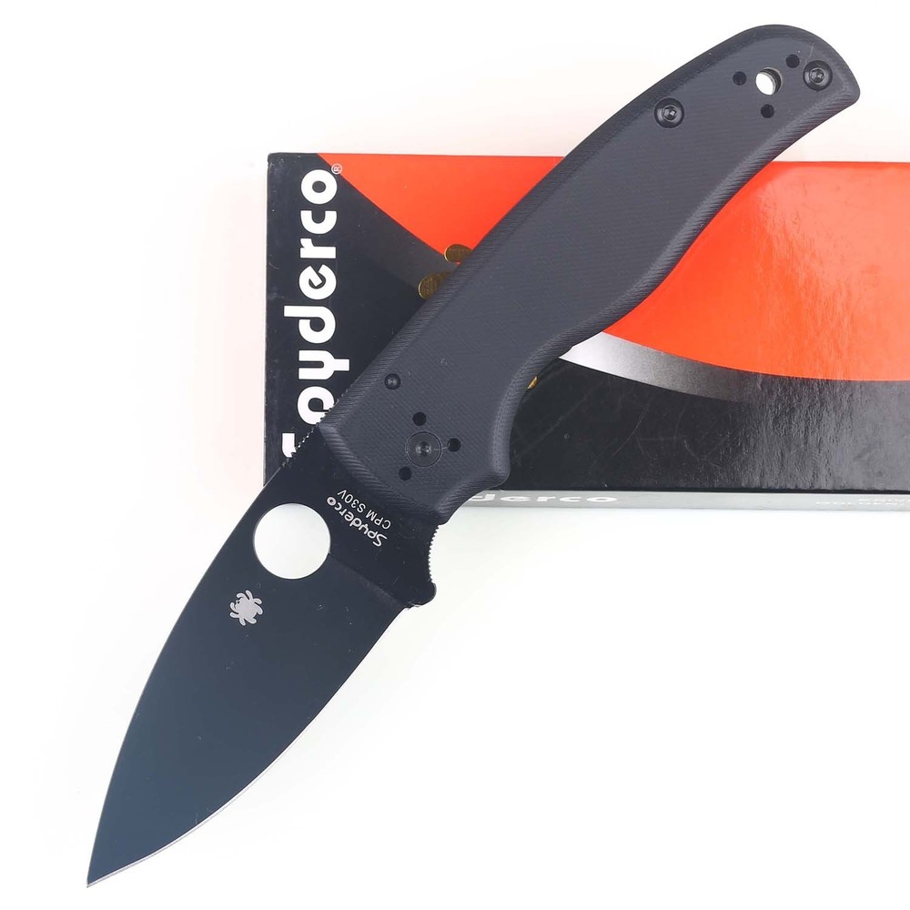 Shaman Full Black G10 Handle Tactical EDC Folding Survival Knife