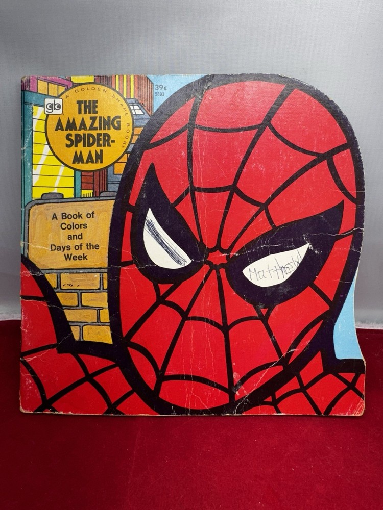 The Amazing Spider-Man A Book of Colors and Days of the Week 1977 Vintage