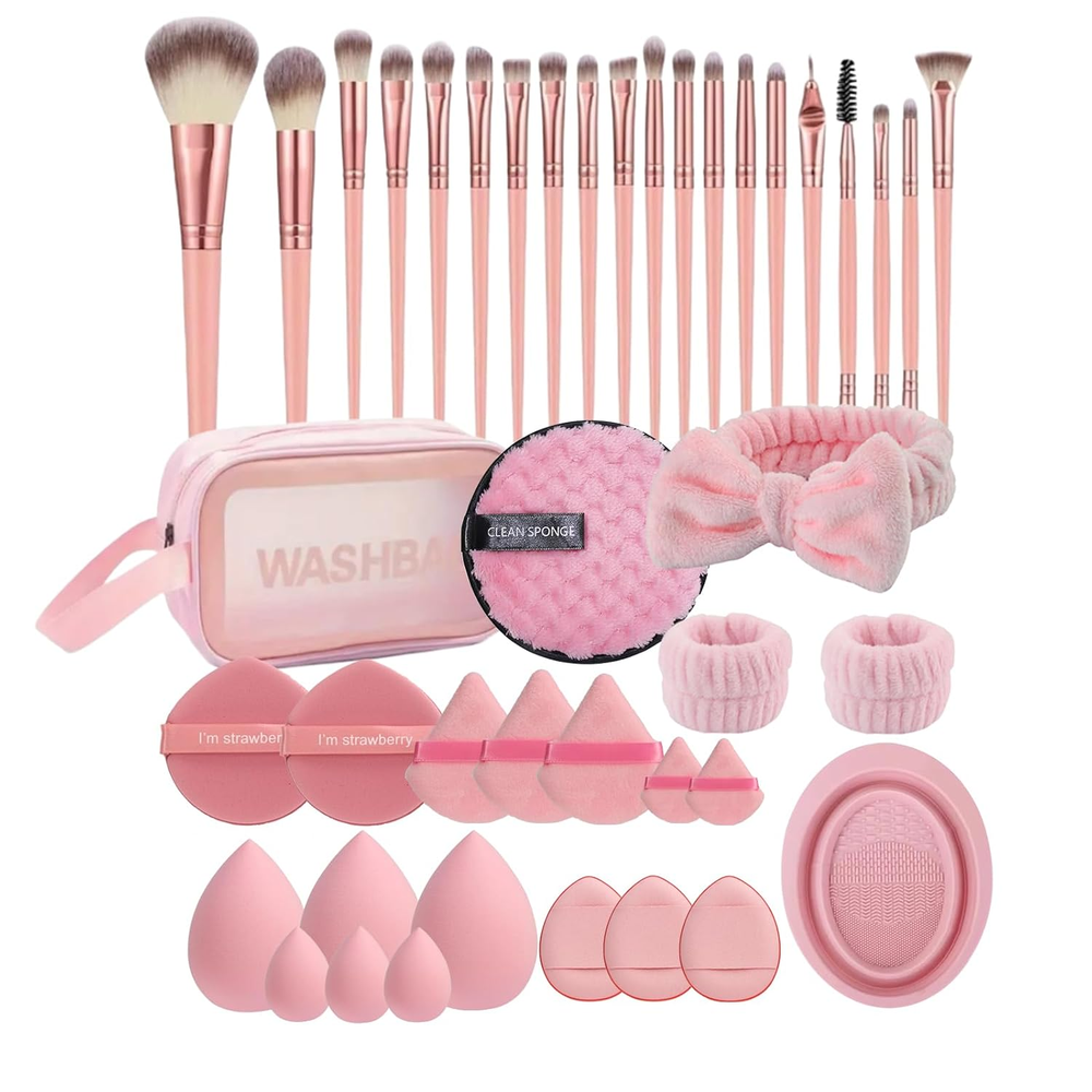 Makeup Brush Set, 42Pcs Makeup Tool Set Premium Synthetic Foundation Powder Conc