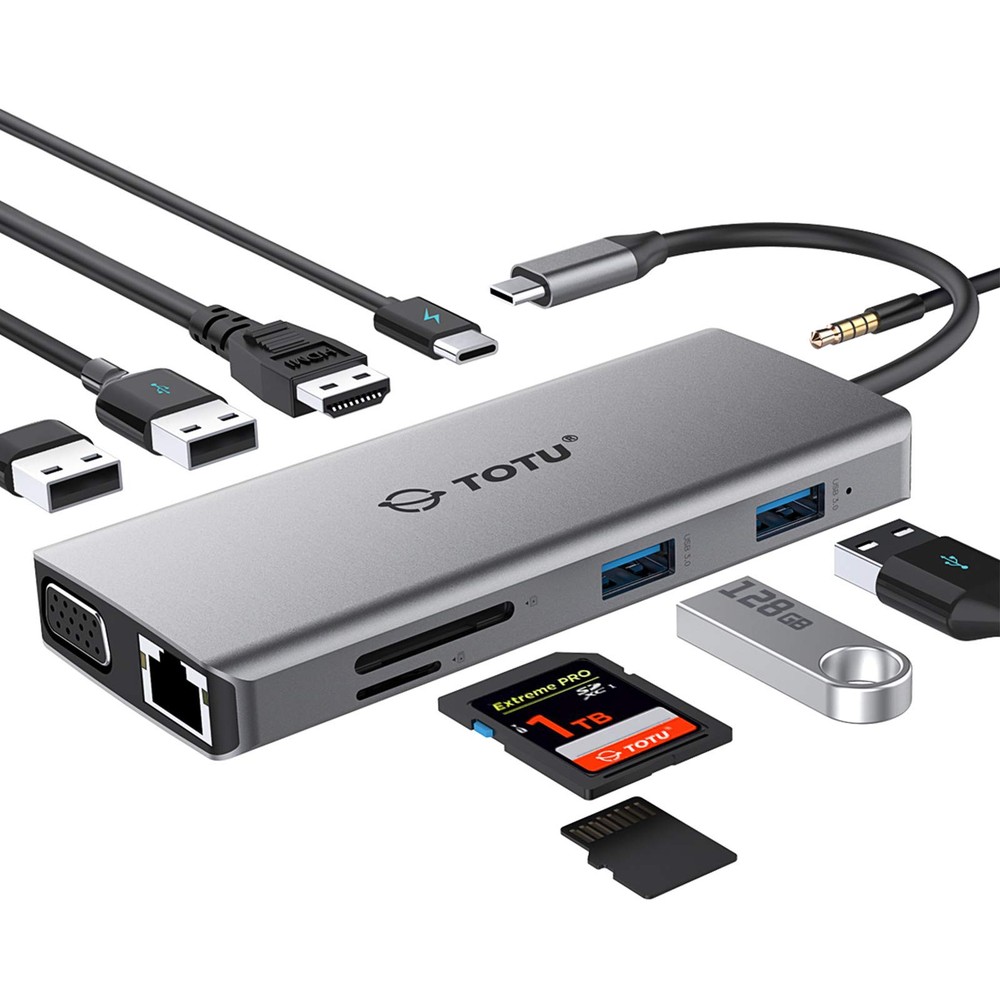 TOTU TT-HB002D 11-in-1 Adapter with Ethernet