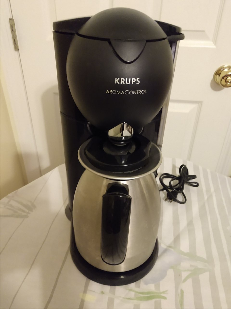 Krups Aroma Control Coffee Maker With Stainless Steel Carafe 10 Cup Model 229