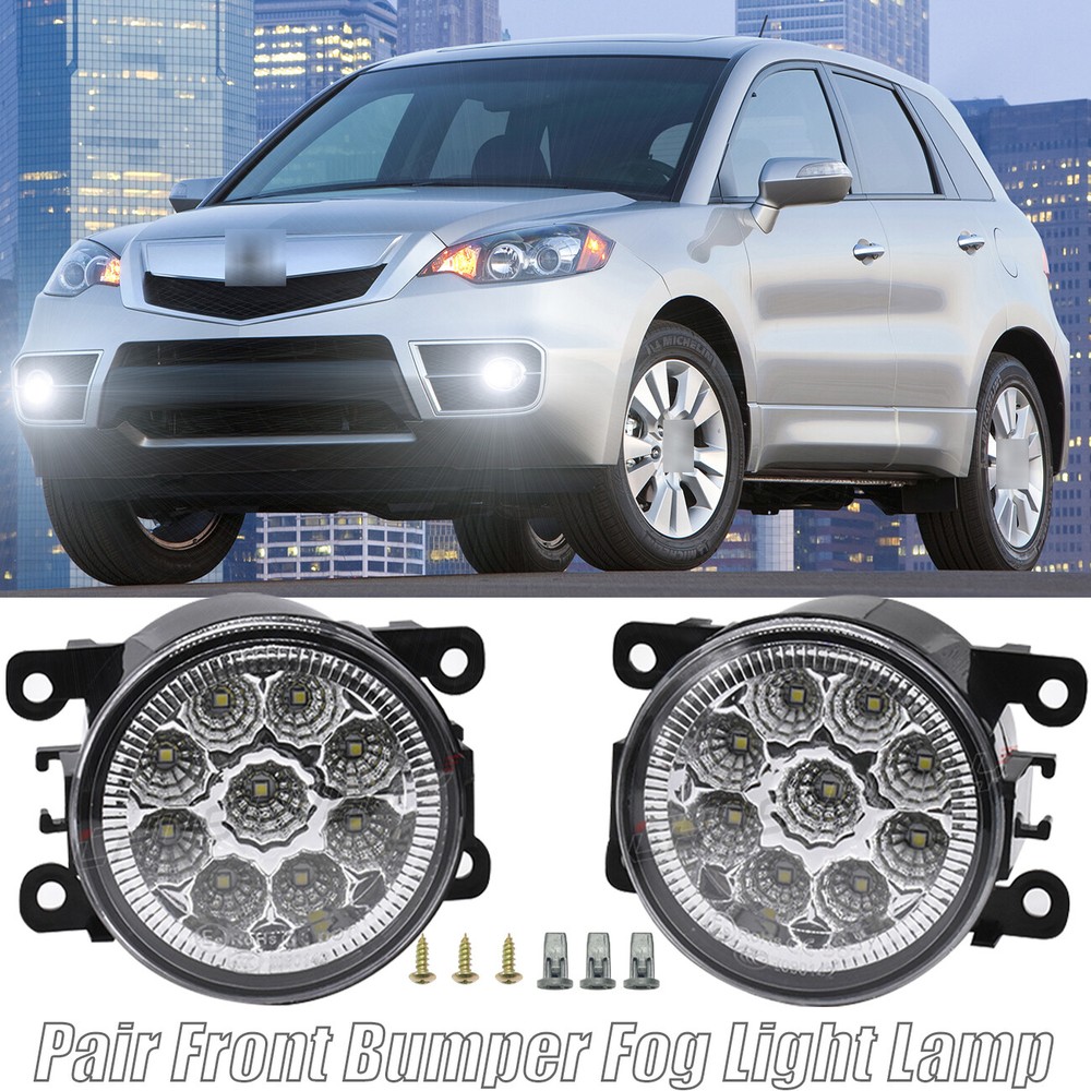 For Acura RDX 2010-2015 2PC Front Bumper Fog Light Driving Lamp Left +Right Side