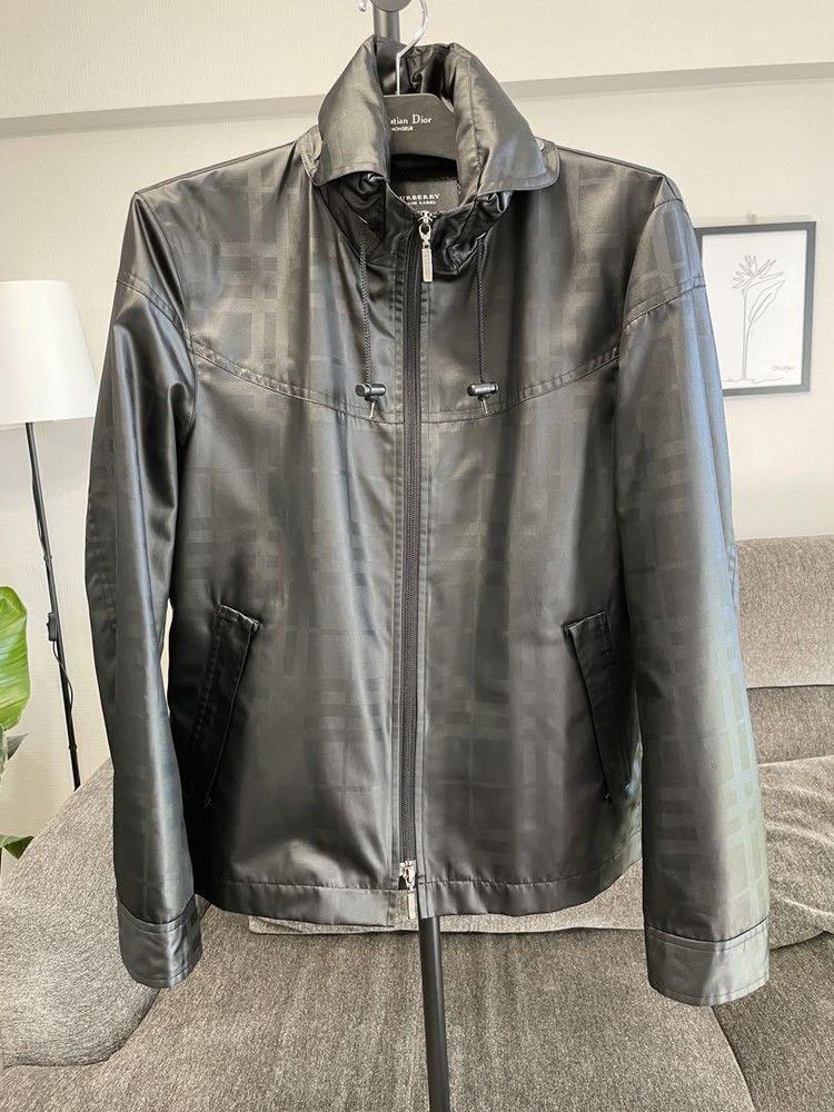 Burberry Black Label 2way nylon jacket blouson black F/S from Japan