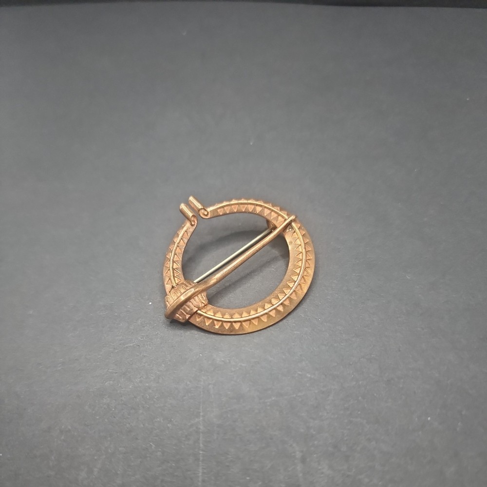 Vintage Kalevala Koru KK Finland Handmade Bronze Viking-Inspired Brooch/Pin, MCM