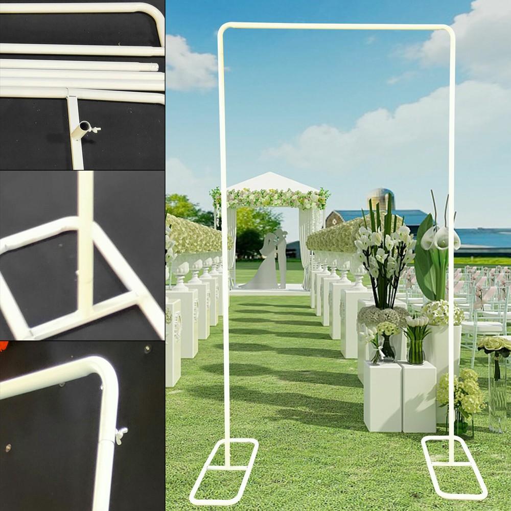 Wedding Arch Backdrop Metal Stand Square Flower Rack Frame Wedding Party Decor