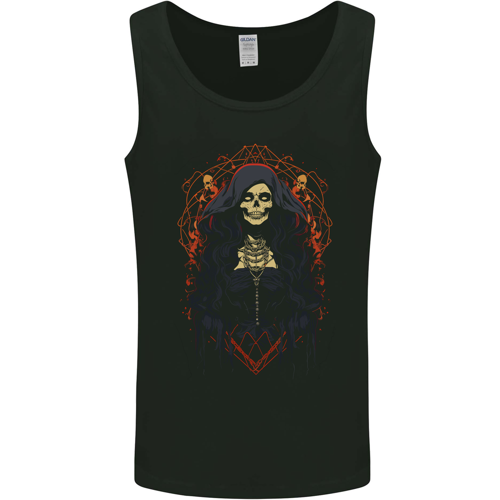 Demonic Witch Halloween Mens Vest Tank Top