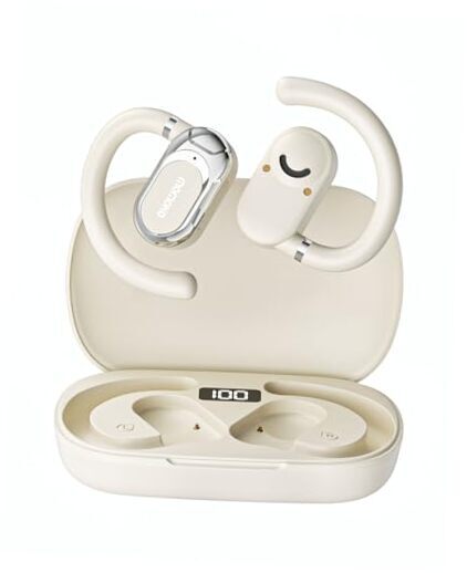 Open Ear Headphones, Open Ear Earbuds with Earhooks, Lightweight Air