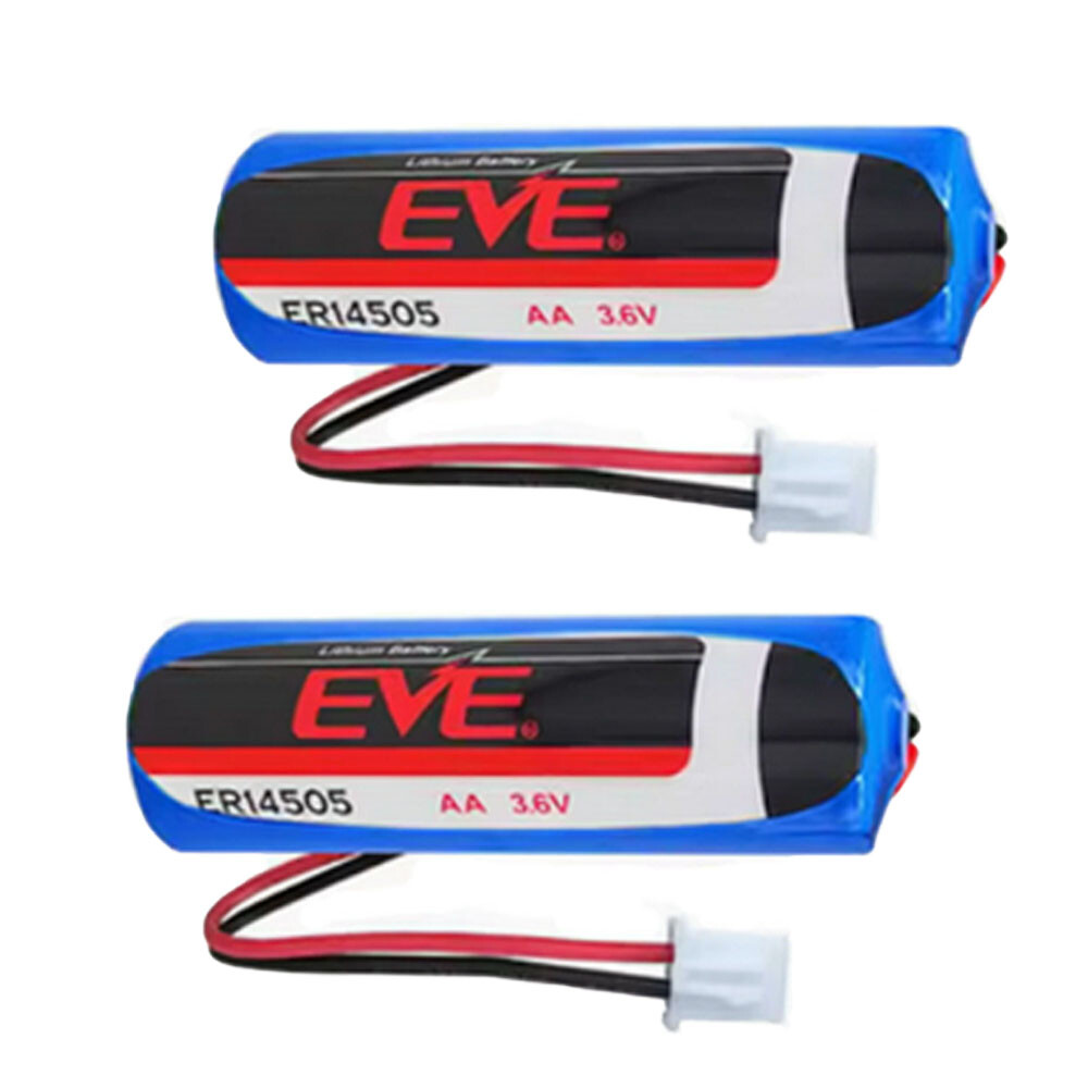 2pcs ER14505 3.6V 2700mAh Non-rechargeable Li-ion Battery with 2.54 White Plug