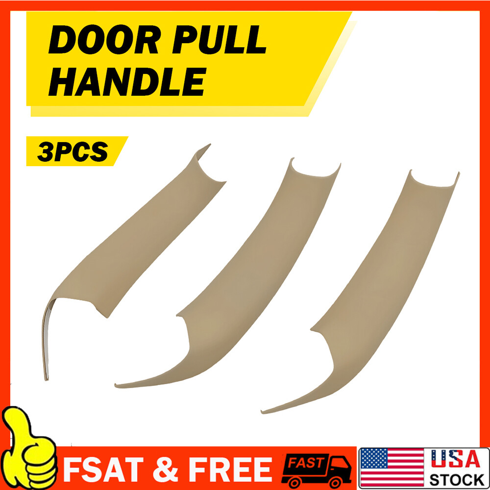 L/R Interior Door Handle Cover Pull Trim Beige for BMW X3 X4 F25 F26 2010-2017