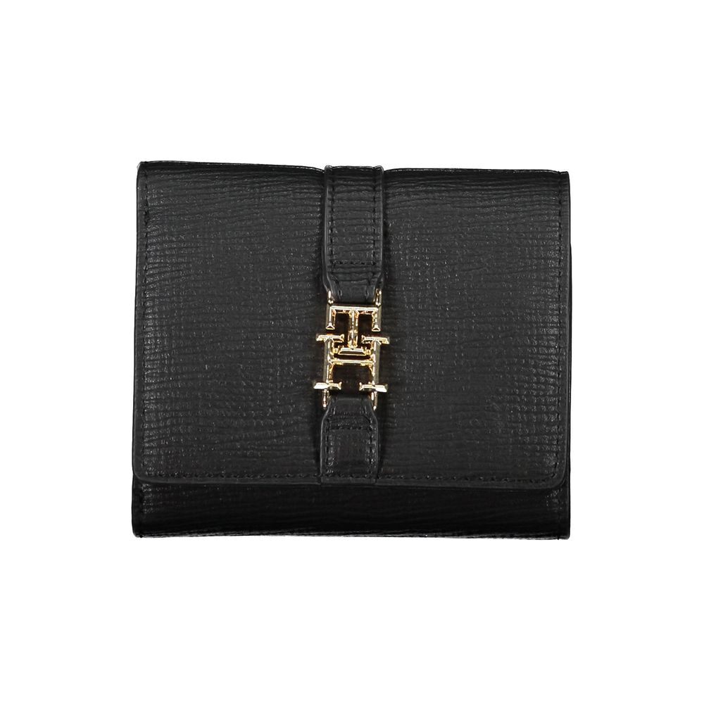 Tommy Hilfiger Black Polyester Womens Wallet with Card Slots