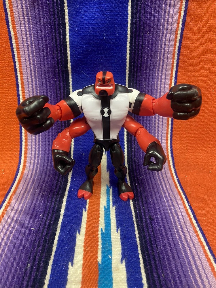 Playmates Ben 10 Four Arms 5” Alien Action Figure 2006 Cartoon Network