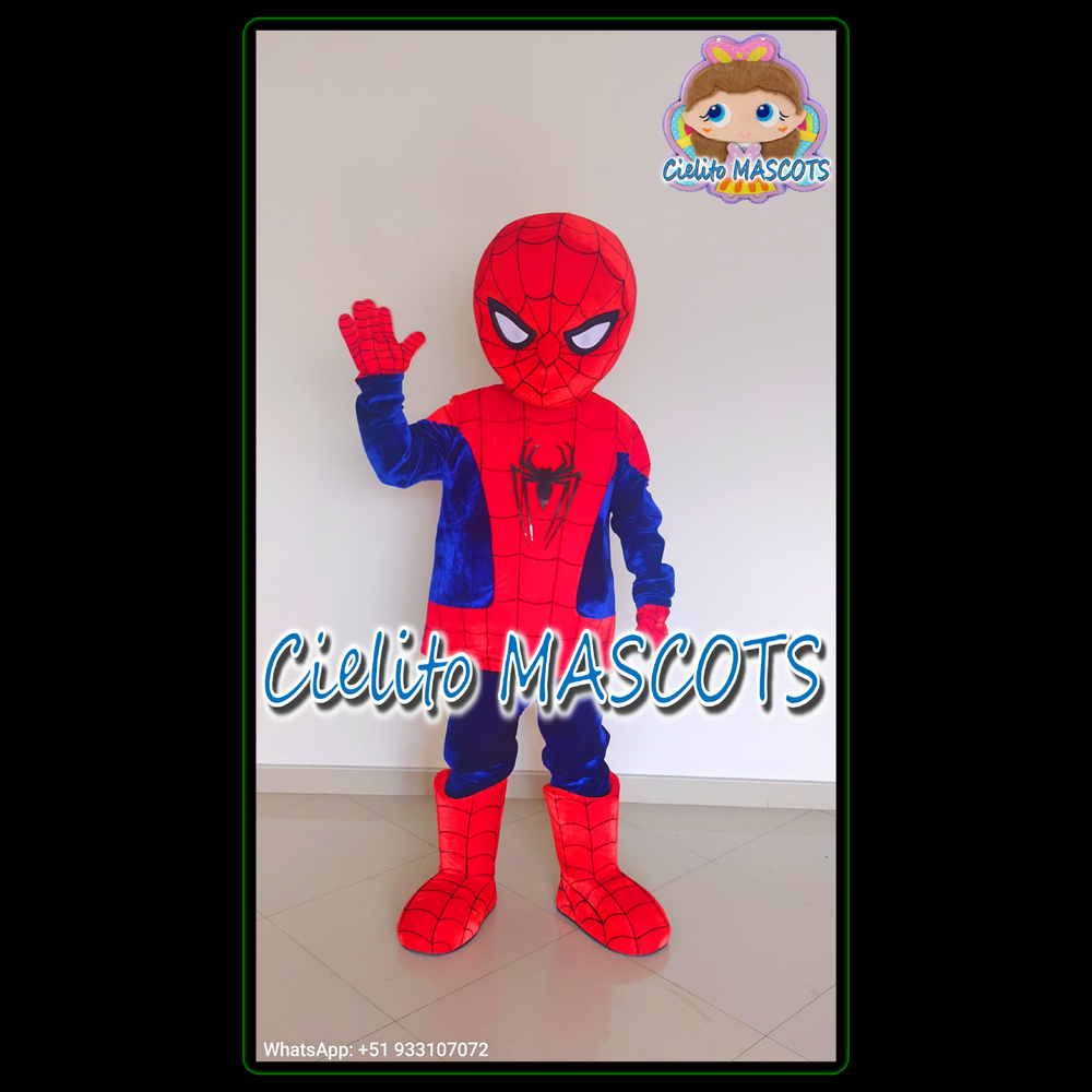 Spiderman Mascot spider man Costume cosplay botarga halloween Cielito MASCOTS