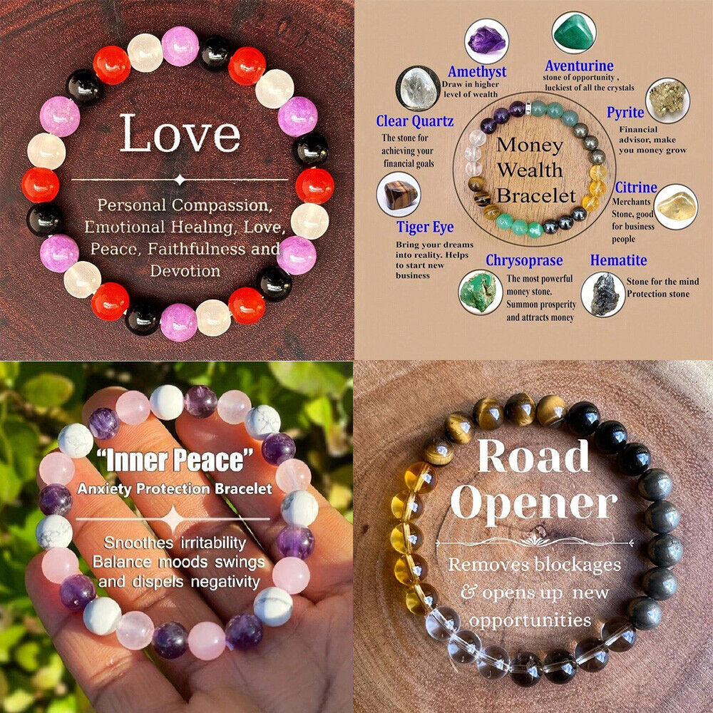 Anxiety Stress Bracelet, Anxiety Chakra Protection Bracelet Gift For Women Men