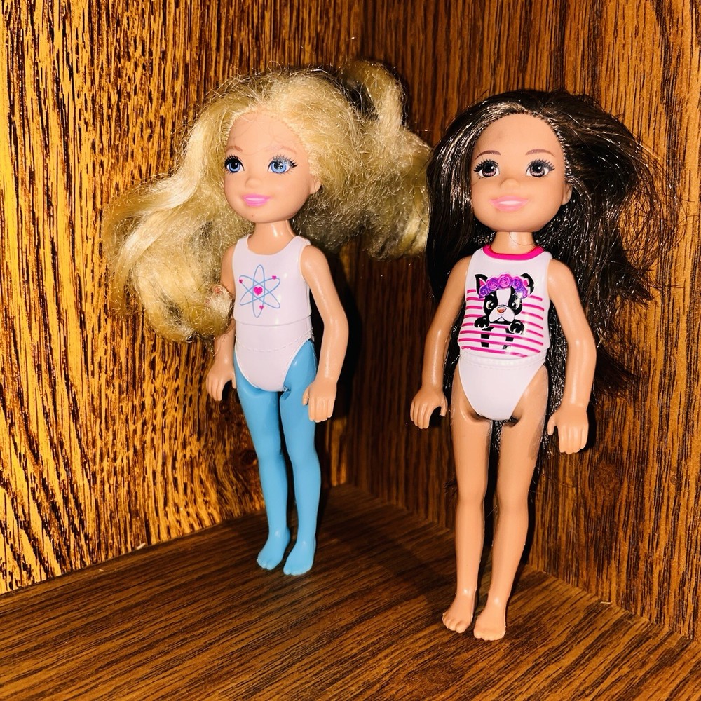 Mattel Travel Chelsea Doll Dream House Adventures Swimsuit Kelly Barbie Lil Sis