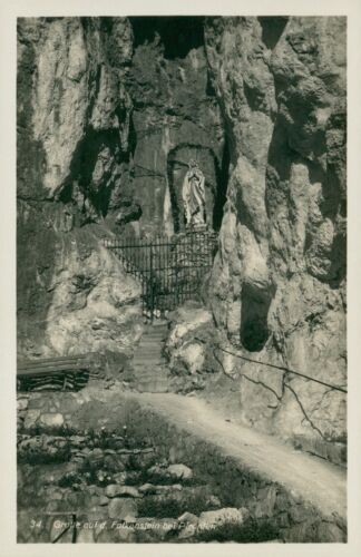Postcard grotto on Falkenstein near Pfronten (No. 9245) holy figure