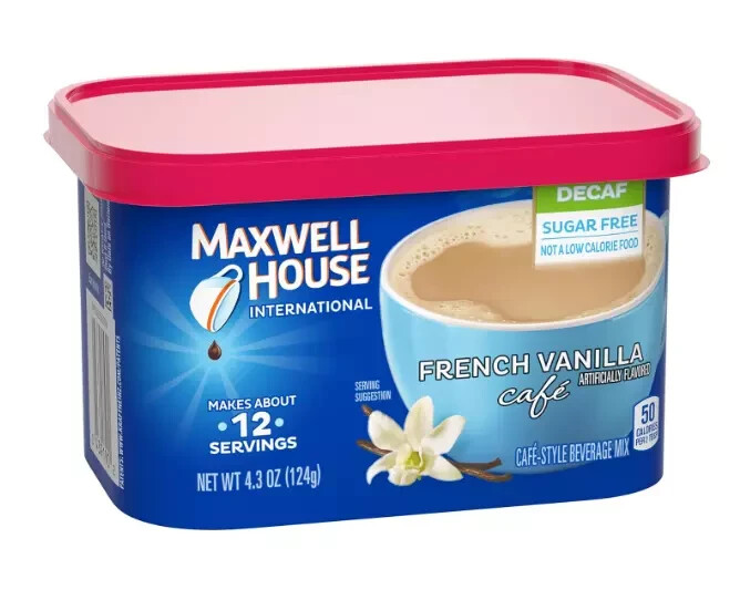 Maxwell House Decaf Sugar Free French Vanilla Cafe COFFEE