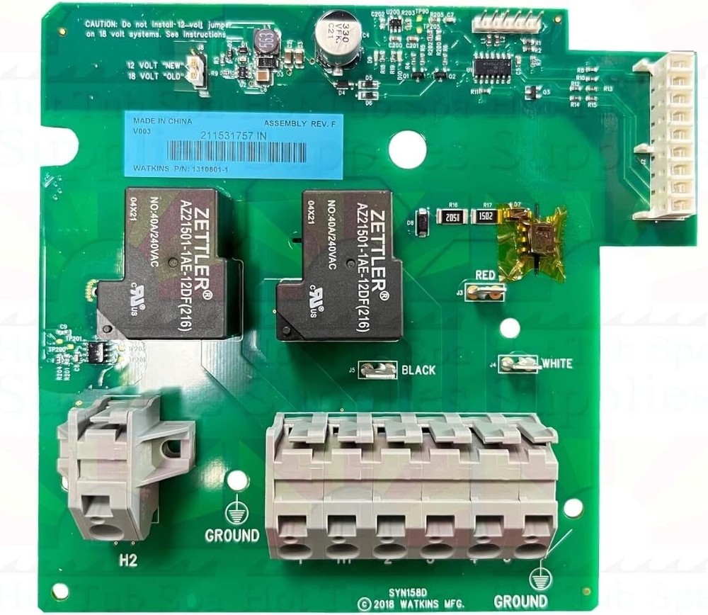 Watkins 77119 Hot Tub Heater Relay Control Circuit Board