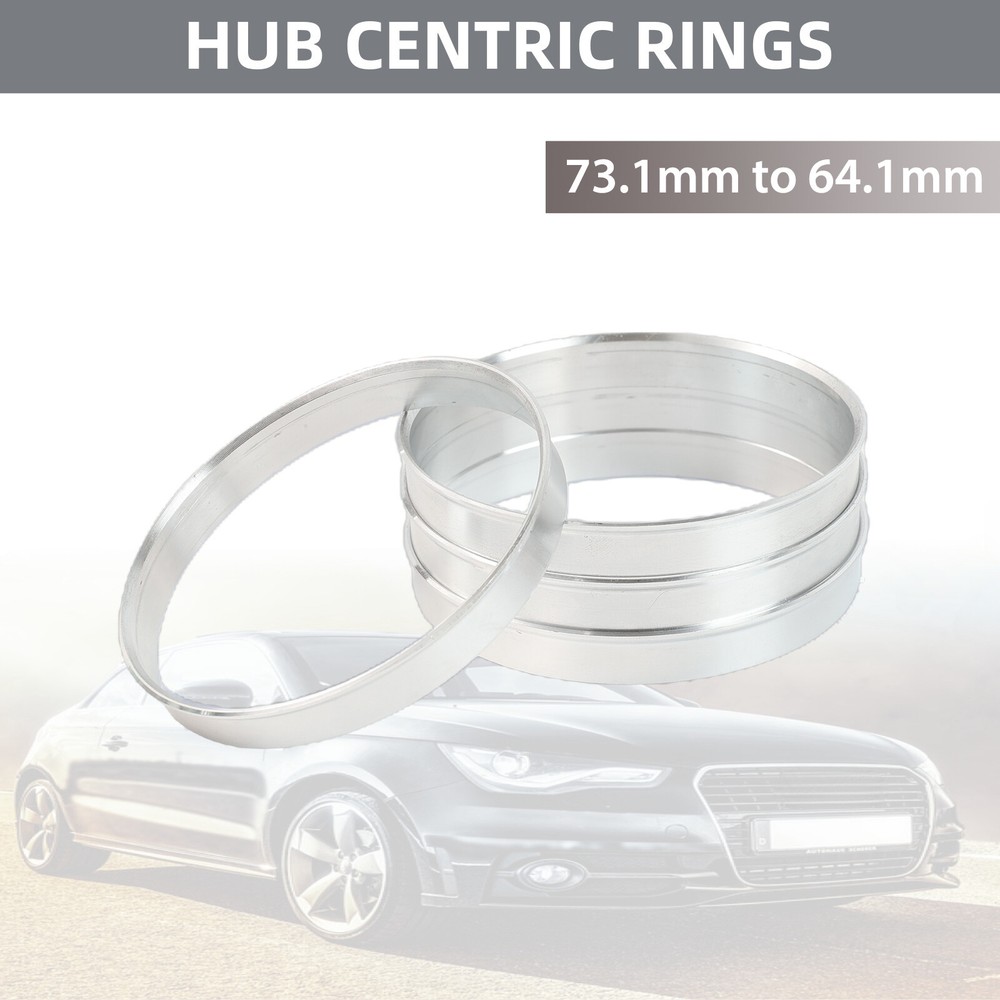 4pcs Wheel Hub Centric Rings Aluminum Alloy ID 2.52