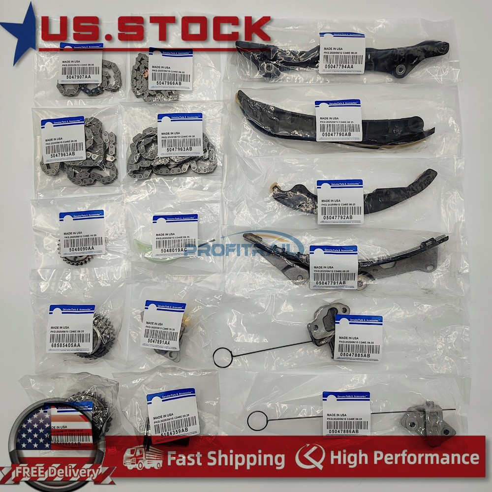OEM for 2016-2024 Jeep Grand Cherokee Chrysler Voyager Ram 3.6L Timing Chain Kit