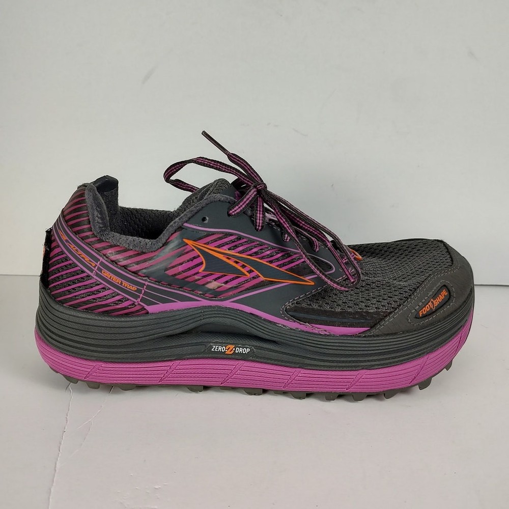 Altra Olympus 2.5 Womens Size 7.5 Trail Running Hiking Shoes in Gray Purple