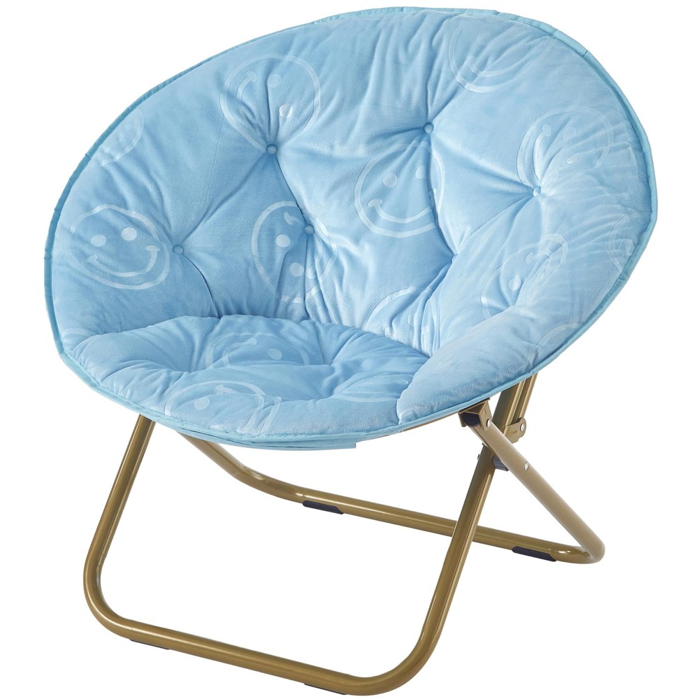 Gold Frame Smiley Saucer Plate for Teens and Adults - Urban Shop Embossed Design  