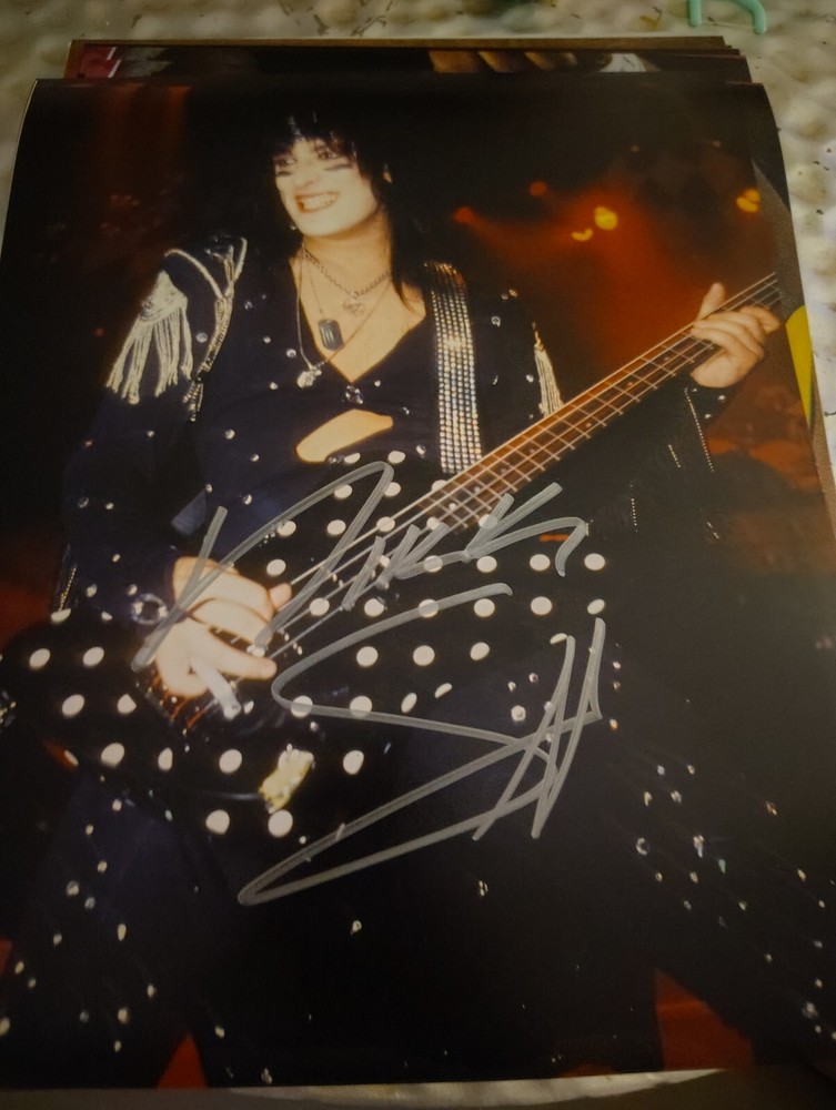 Motley Crue Signed Nikki Sixx 8x10 Photo Girls Girls Girls Era