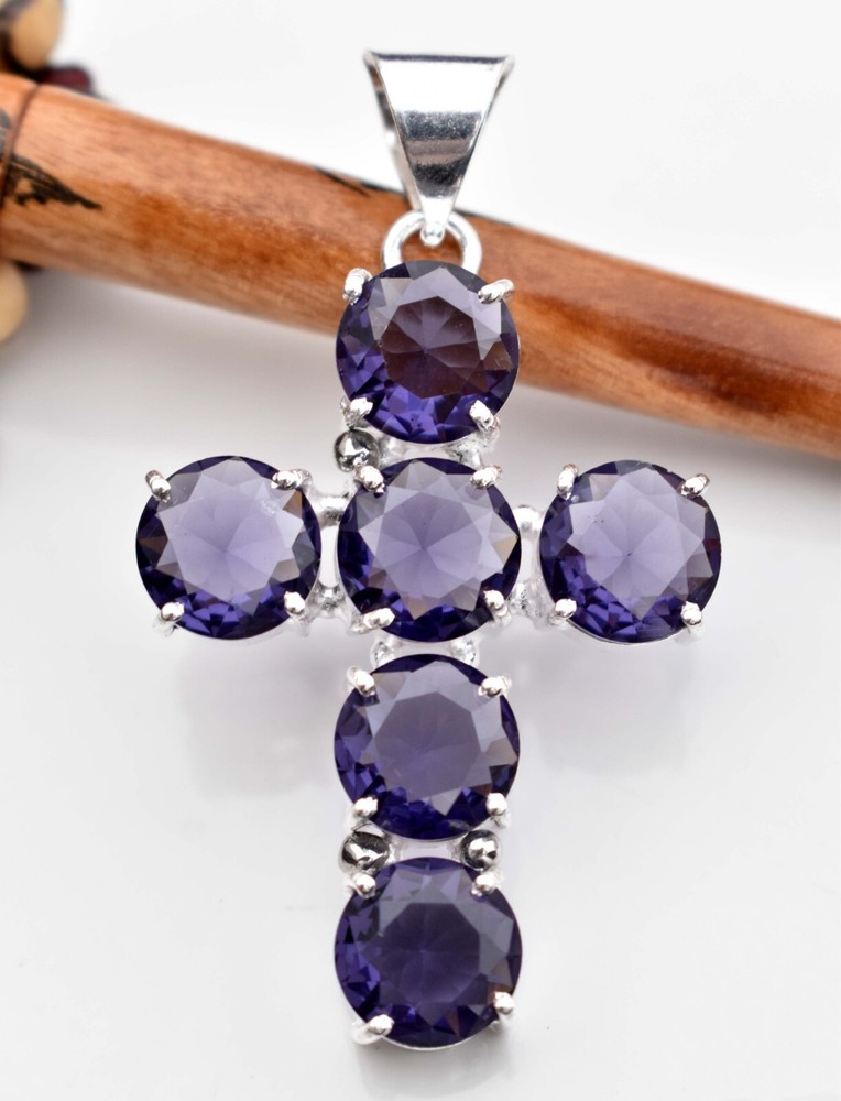 Purple Amethyst 925 Sterling Silver Gemstone Handmade Gift Women Pendant S-2.10