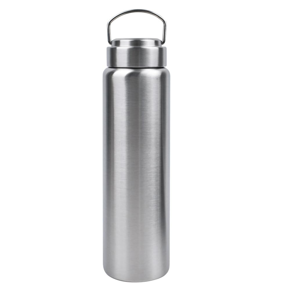 32 OZ Uninsulated Single Wall Stainless Steel Water Bottle, Reusable Metal Wa...