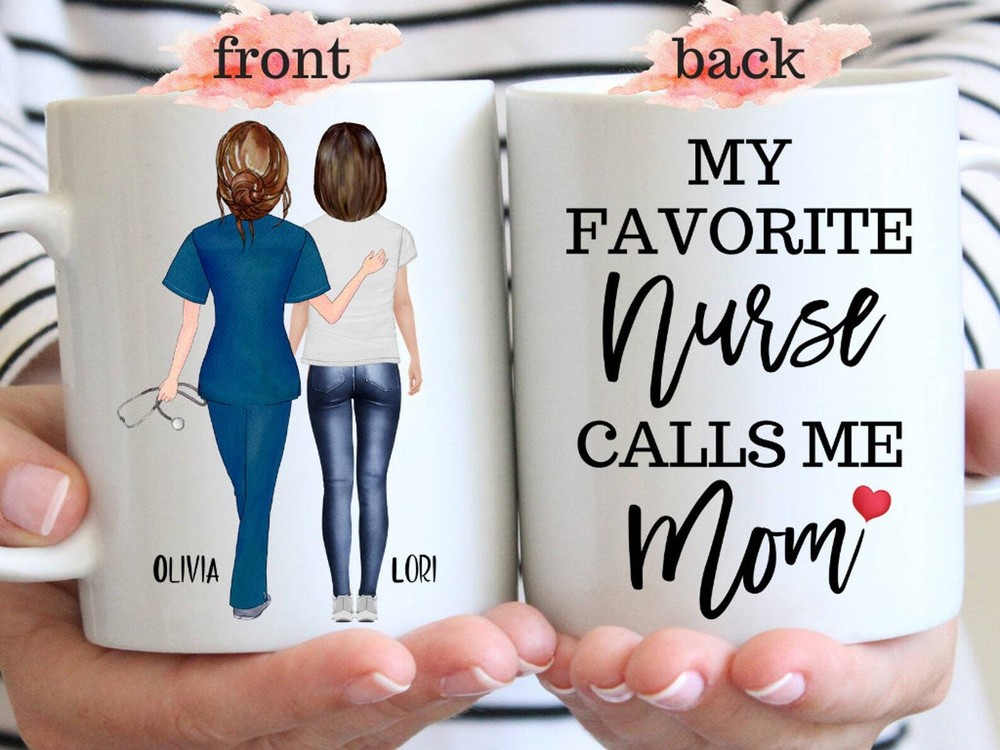 Mother's Day Gift From Daughter Nurse Mom Mug Nurse Mother Gift Personalized