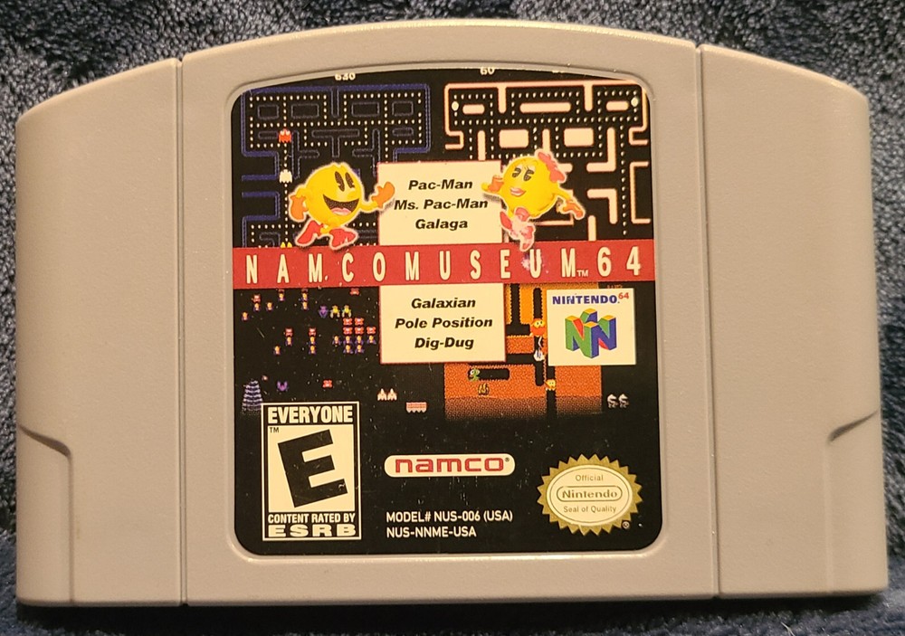 Authentic Tested Namco Museum 64 Nintendo 64 1999 Cartridge Only