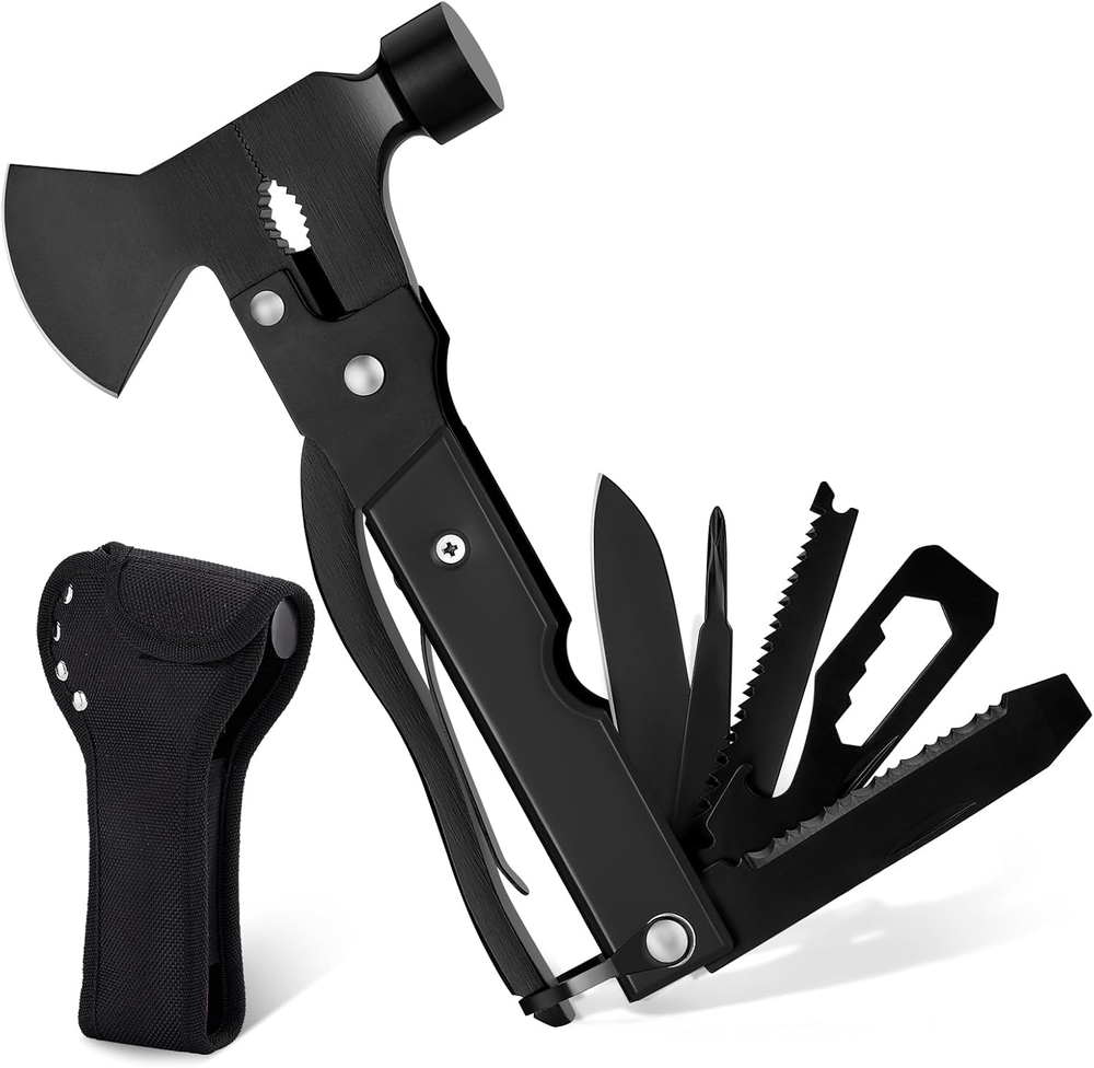 14-In-1 Multi Tools Hatchet Hammer Camping Gear, Multitool Hatchet