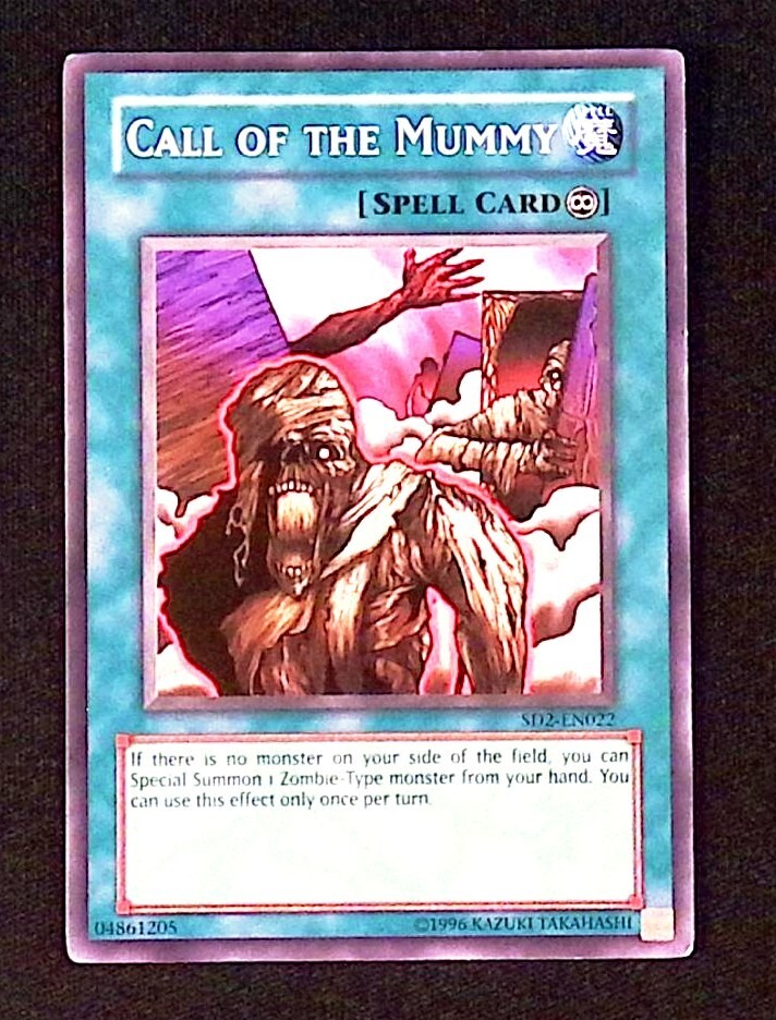YuGiOh Call of the Mummy Structure Deck Zombie Madness Common Spell Card