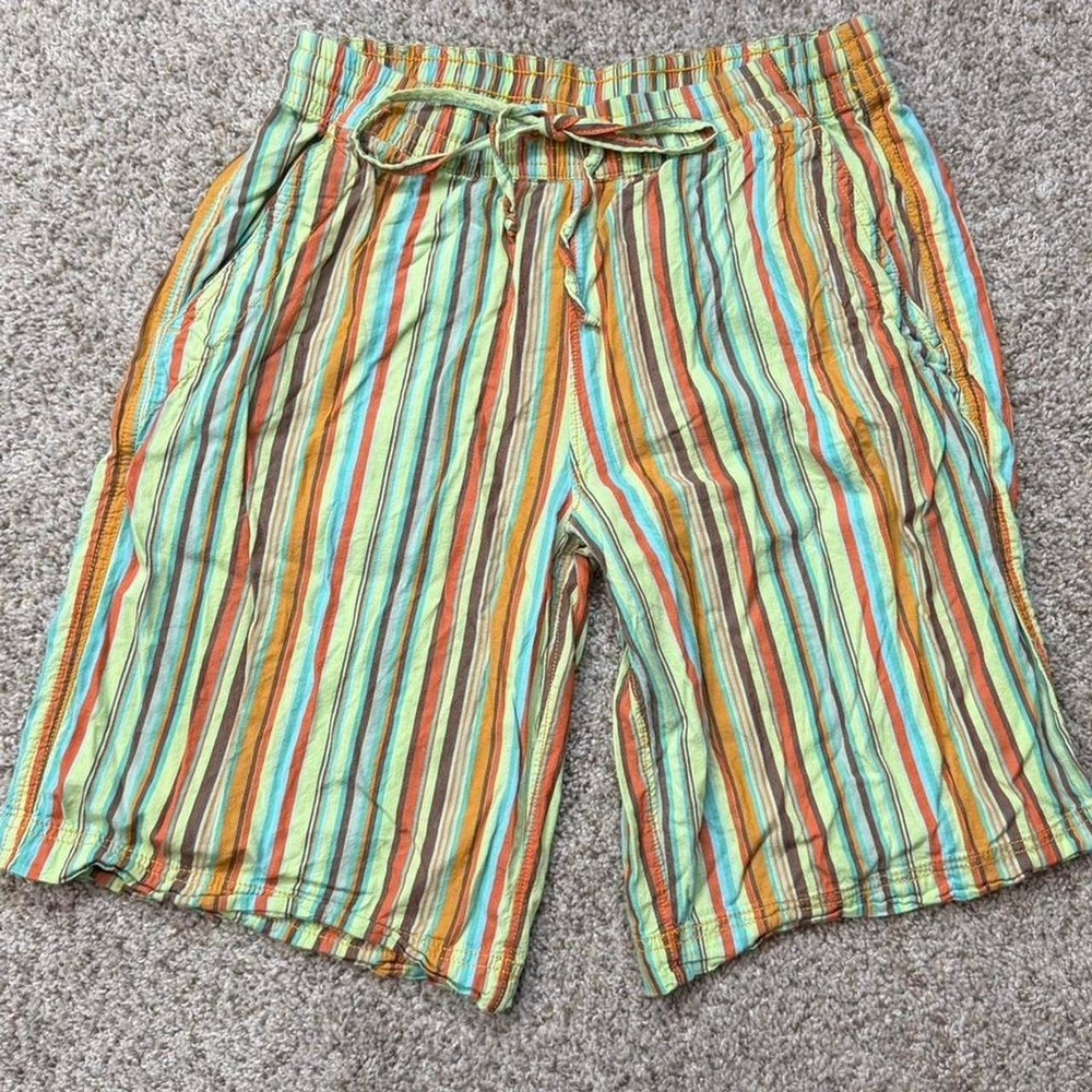 Free People Striped Boho Shorts | Colorful Festival Summer Vibes