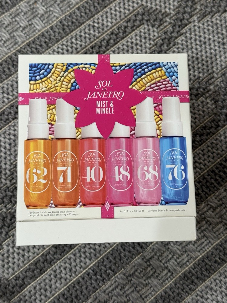 Sol de Janeiro Mist And Mingle Cheirosa Mini Fragrance 6 Pcs Holiday Set, 1oz ec