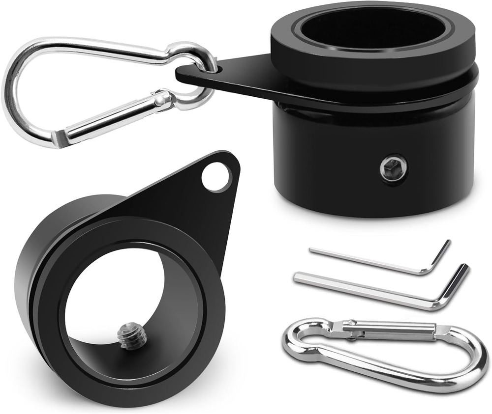 Flag Pole Rings, Aluminum Alloy Flagpole Rings 360° Rotating anti Wrap Flag Moun