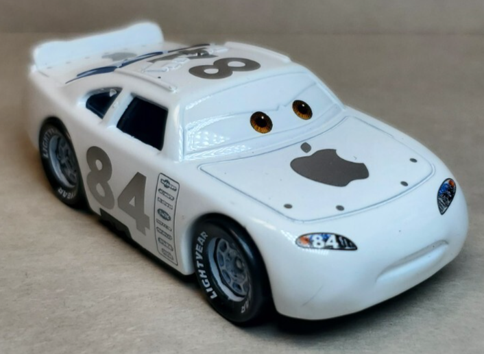 Disney Pixar Cars Mac iCar Apple Car 84 Diecast Stock Car Piston Cup FC