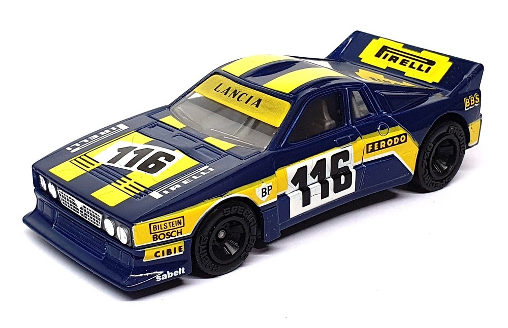 Matchbox 1/40 Scale Diecast KS-803 - Lancia Rally Car #116 - Blue/Yellow