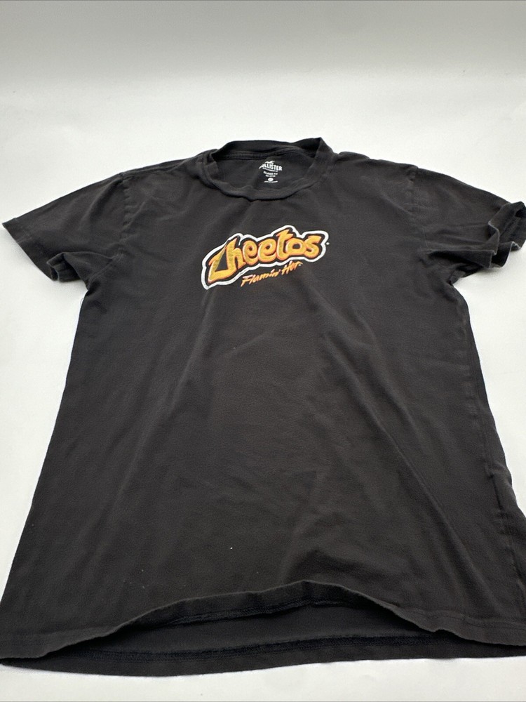 Hollister Cheetos T-Shirt Men X-Small Graphic Print Gray ..#17893