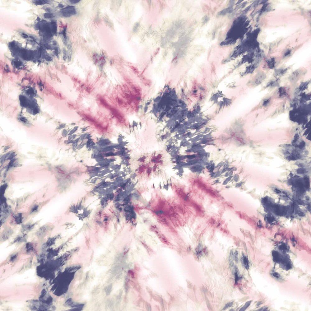 Stretch DTY Printed Fabric for DIY Tie Dye Projects in Indigo Purple