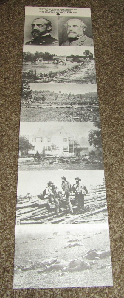 Explore Rare Civil War Gettysburg Battle Scene Photos in 6 Postcard Set, New Old Stock Collection