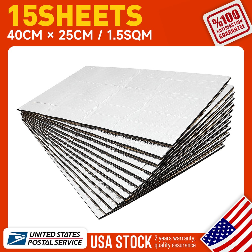 Durable Camper Car Floor Sound Deadener Heat Shield Insulation Noise Reduce Mat