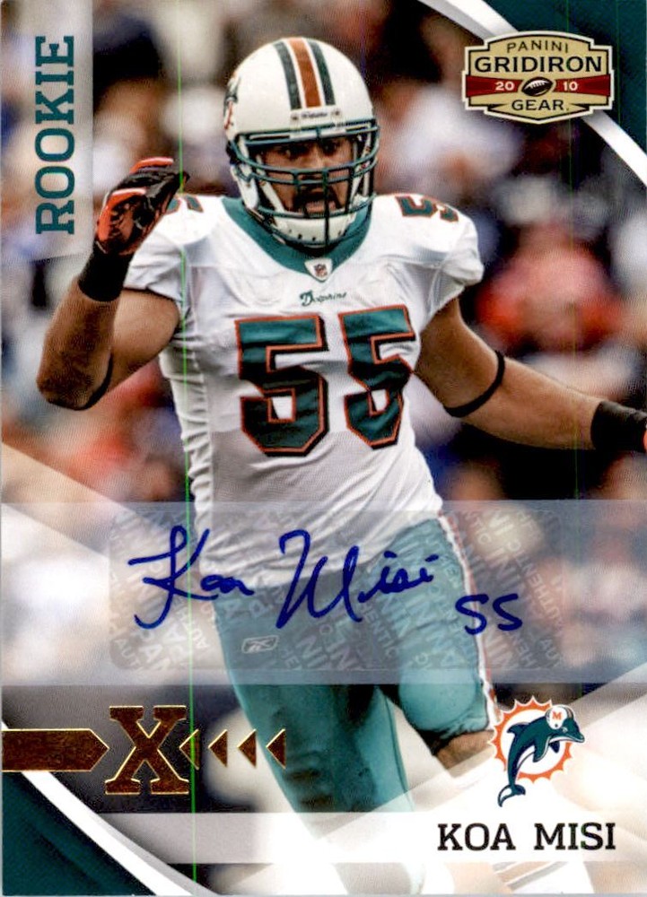 2010 Panini Gridiron Gear Autographs Gold X's #214 Koa Misi/99