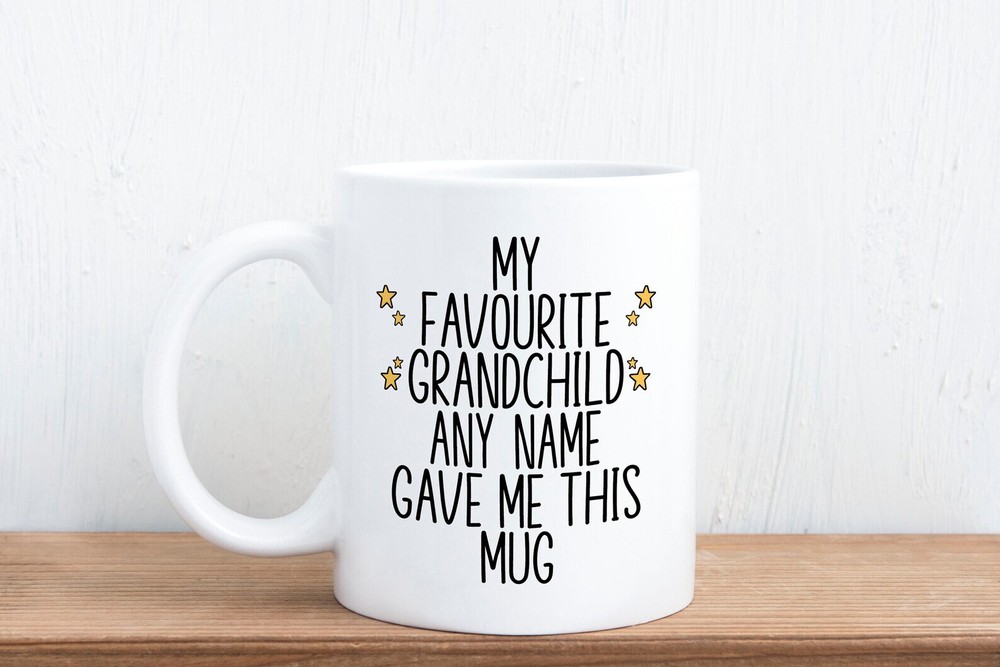 Personalised Grandad Grandma Gift Mug Favourite Grandchild
