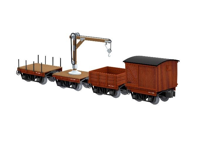 Lionel - O Guage - New York Central Disconnect Work Cars 4pk: 6-85381